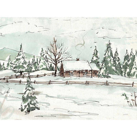 WInter Wonderland X Black Modern Wood Framed Art Print by Tavoletti, Anne