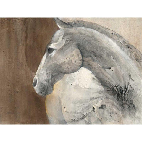 Her Majesty White Modern Wood Framed Art Print by Hristova, Albena