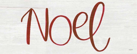 Noel White Modern Wood Framed Art Print with Double Matting by Jackson, Jenaya