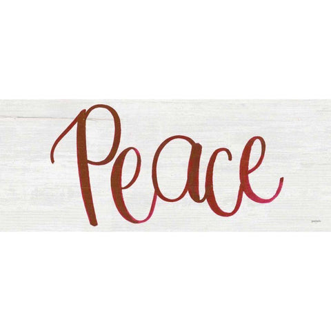 Peace White Modern Wood Framed Art Print by Jackson, Jenaya