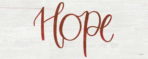 Hope Black Ornate Wood Framed Art Print with Double Matting by Jackson, Jenaya