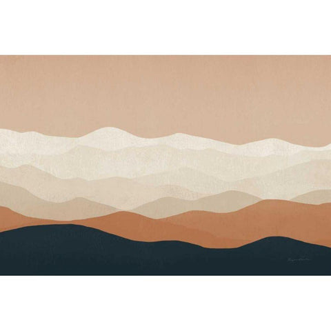 Mojave Mountains Crop Black Modern Wood Framed Art Print with Double Matting by Fowler, Ryan