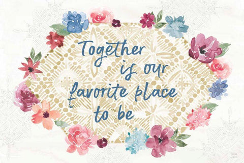 Naturally Inspired I Black Ornate Wood Framed Art Print with Double Matting by June, Dina
