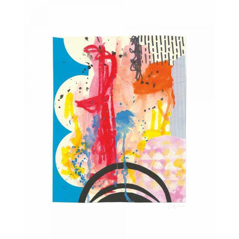 Color Storm II Gold Ornate Wood Framed Art Print with Double Matting by Prahl, Courtney