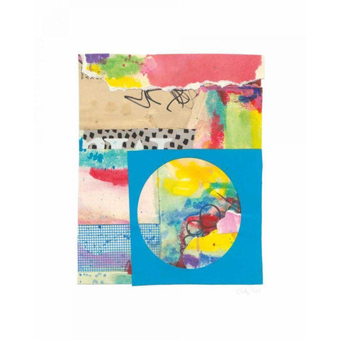 Color Layers II Gold Ornate Wood Framed Art Print with Double Matting by Prahl, Courtney