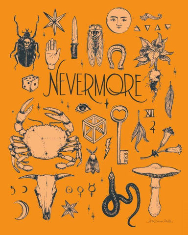 Something Wicked II Black Ornate Wood Framed Art Print with Double Matting by Miller, Sara Zieve