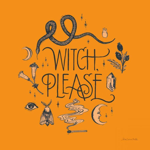 Something Wicked IV White Modern Wood Framed Art Print with Double Matting by Miller, Sara Zieve