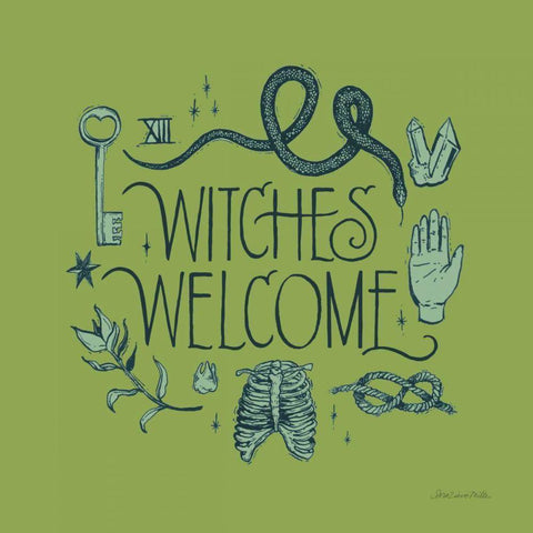 Something Wicked V Black Ornate Wood Framed Art Print with Double Matting by Miller, Sara Zieve