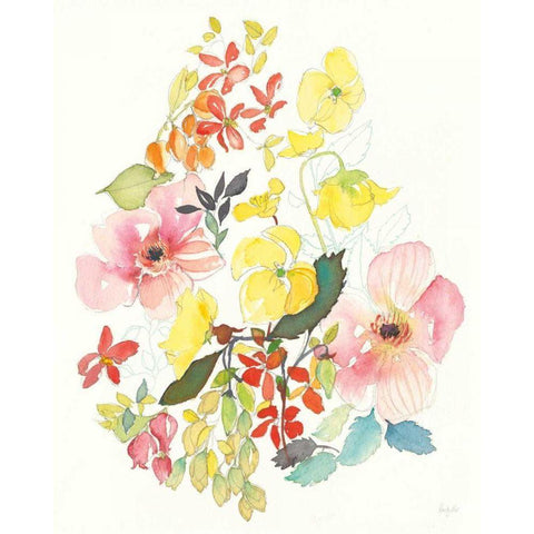 Citrus Summer VI White Modern Wood Framed Art Print by Rice, Kristy
