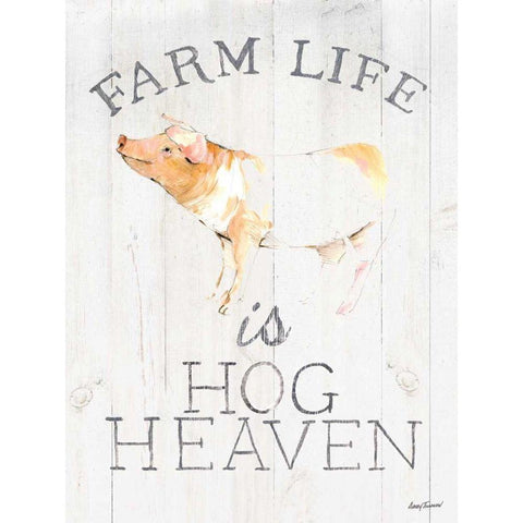 Farm Life wood Black Modern Wood Framed Art Print with Double Matting by Tillmon, Avery