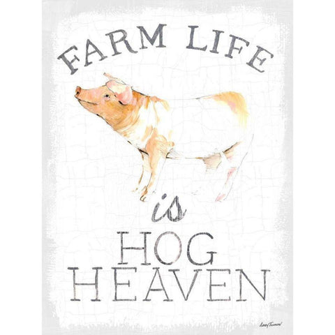 Farm Life enamel Black Modern Wood Framed Art Print with Double Matting by Tillmon, Avery