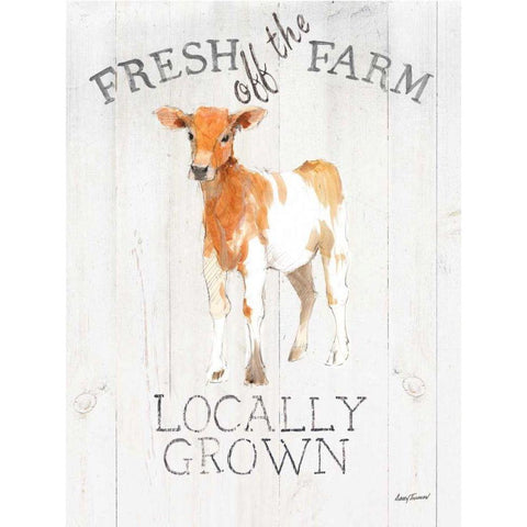 Fresh off the Farm wood Black Modern Wood Framed Art Print with Double Matting by Tillmon, Avery