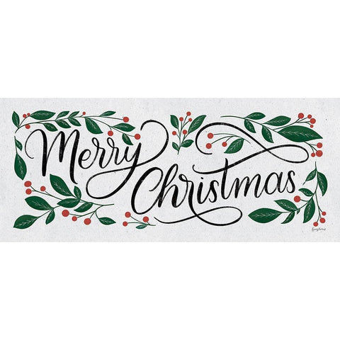 Christmas Sayings I Crop Gold Ornate Wood Framed Art Print with Double Matting by Thorns, Becky