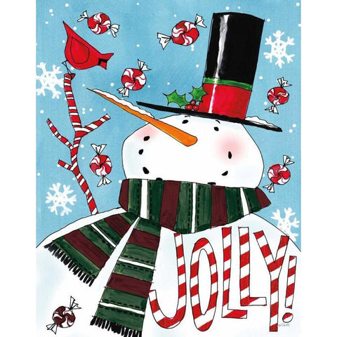 Holiday Joy III Blue Crop Black Modern Wood Framed Art Print with Double Matting by Tavoletti, Anne