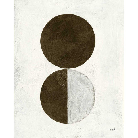 Orbs IV White Modern Wood Framed Art Print by Hershey, Moira