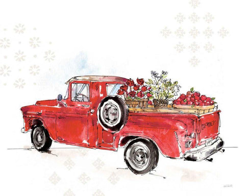 Americana Mood IX No Words White Modern Wood Framed Art Print with Double Matting by Tavoletti, Anne