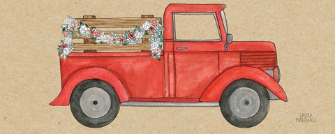 Loads of Love I Crop No Words Black Ornate Wood Framed Art Print with Double Matting by Marshall, Laura