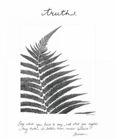 Truth Black Ornate Wood Framed Art Print with Double Matting by Van Swearingen, Debra