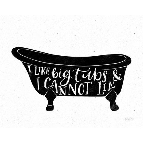 Bathroom Puns I Black White Modern Wood Framed Art Print by Thorns, Becky