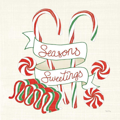 Seasons Sweetings I v2 Black Ornate Wood Framed Art Print with Double Matting by DeNeige, Elyse
