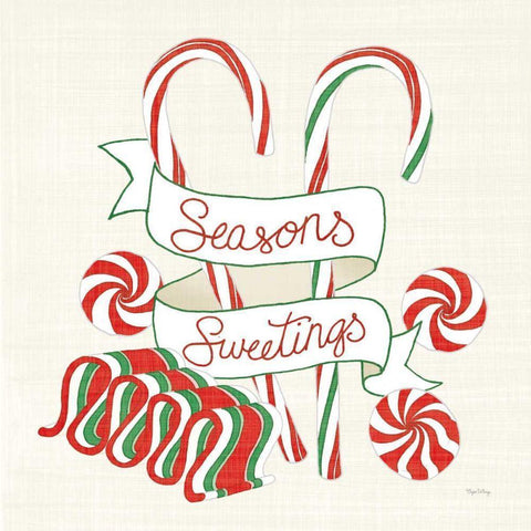 Seasons Sweetings I v2 Black Modern Wood Framed Art Print with Double Matting by DeNeige, Elyse