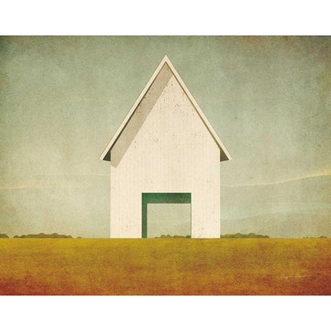 Ohio Barn Black Modern Wood Framed Art Print with Double Matting by Fowler, Ryan