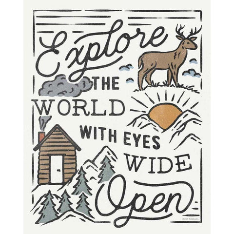 Adventurous IV Black Modern Wood Framed Art Print with Double Matting by Marshall, Laura