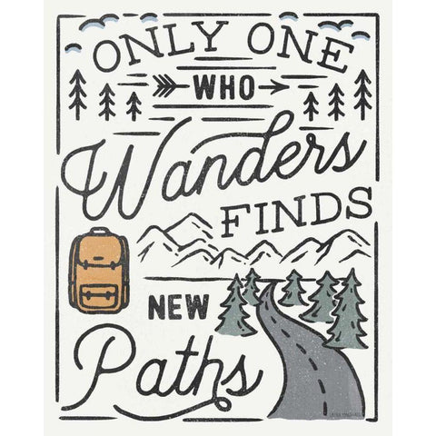 Adventurous VII Black Modern Wood Framed Art Print by Marshall, Laura