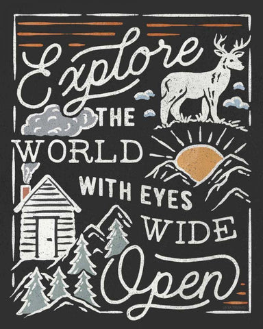 Adventurous IV Black White Modern Wood Framed Art Print with Double Matting by Marshall, Laura