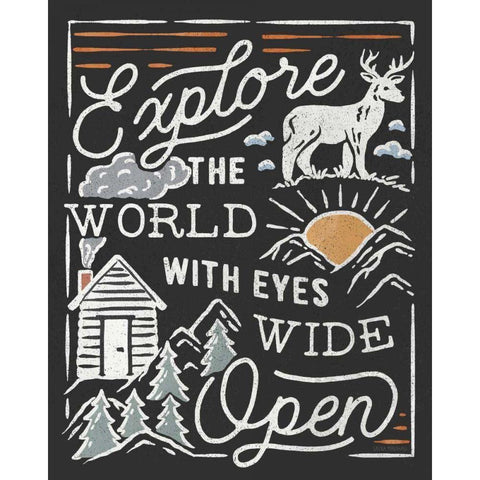 Adventurous IV Black White Modern Wood Framed Art Print by Marshall, Laura