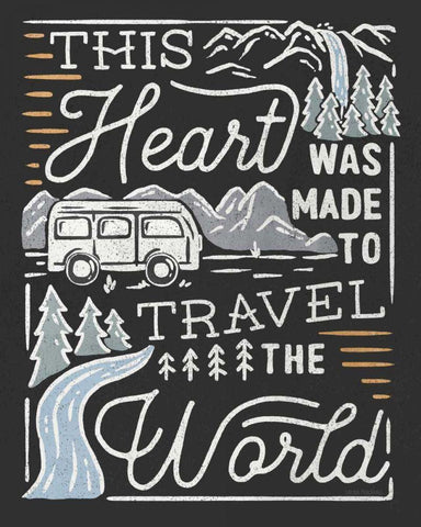 Adventurous VI Black Black Ornate Wood Framed Art Print with Double Matting by Marshall, Laura