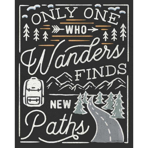 Adventurous VII Black Gold Ornate Wood Framed Art Print with Double Matting by Marshall, Laura