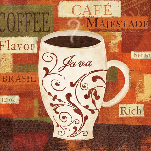 World Flavor I Black Modern Wood Framed Art Print with Double Matting by Charron, Veronique