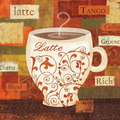 World Flavor III Black Modern Wood Framed Art Print with Double Matting by Charron, Veronique