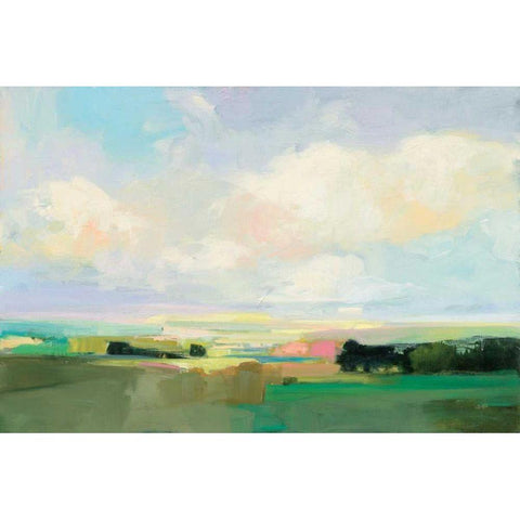 Summer Sky I Black Modern Wood Framed Art Print with Double Matting by Purinton, Julia