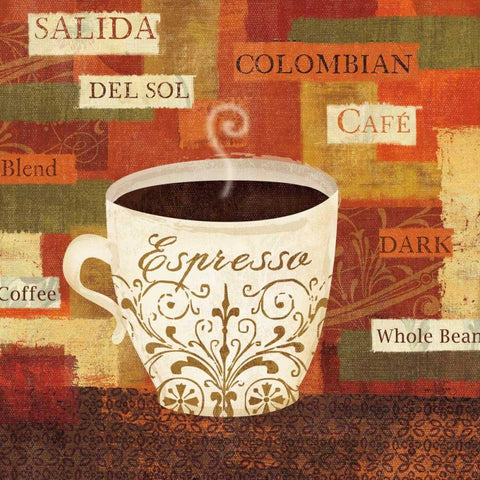 World Flavor IV Gold Ornate Wood Framed Art Print with Double Matting by Charron, Veronique