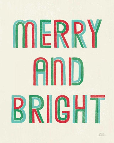 Christmas Sentiments I Black Ornate Wood Framed Art Print with Double Matting by Marshall, Laura