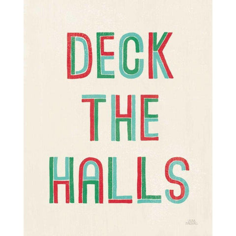 Christmas Sentiments II White Modern Wood Framed Art Print by Marshall, Laura