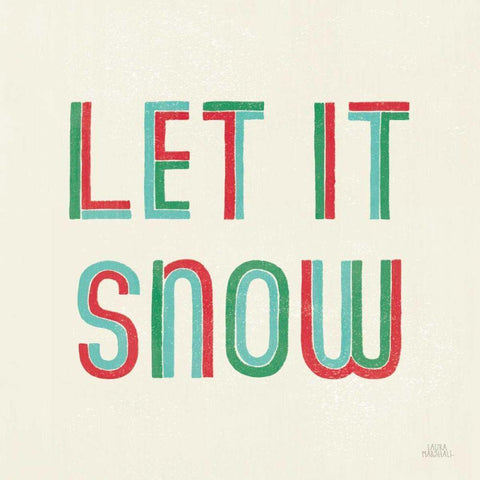 Christmas Sentiments III Black Modern Wood Framed Art Print by Marshall, Laura