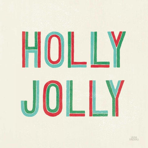 Christmas Sentiments IV White Modern Wood Framed Art Print by Marshall, Laura