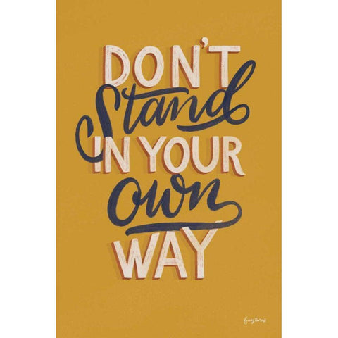 Encouraging Words - Stand Gold Ornate Wood Framed Art Print with Double Matting by Thorns, Becky