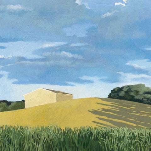 Helgers Gold Ornate Wood Framed Art Print with Double Matting by Lovell, Kathrine