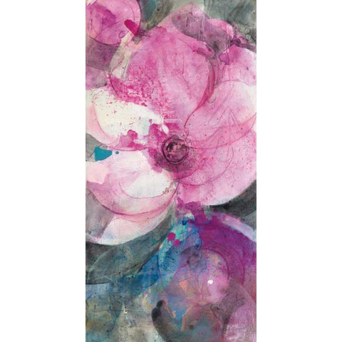 Jewel Garden I Black Modern Wood Framed Art Print with Double Matting by Hristova, Albena