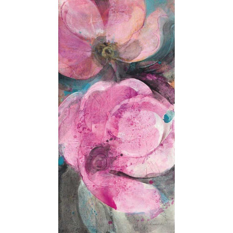 Jewel Garden II Black Modern Wood Framed Art Print by Hristova, Albena