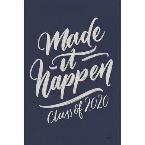 Make It Happen v2 White Modern Wood Framed Art Print by Thorns, Becky