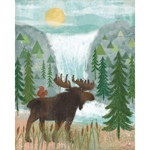 Woodland Forest IV White Modern Wood Framed Art Print by Charron, Veronique