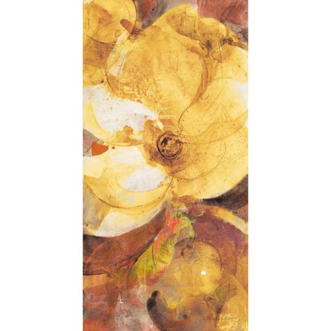 Fall Garden I White Modern Wood Framed Art Print by Hristova, Albena