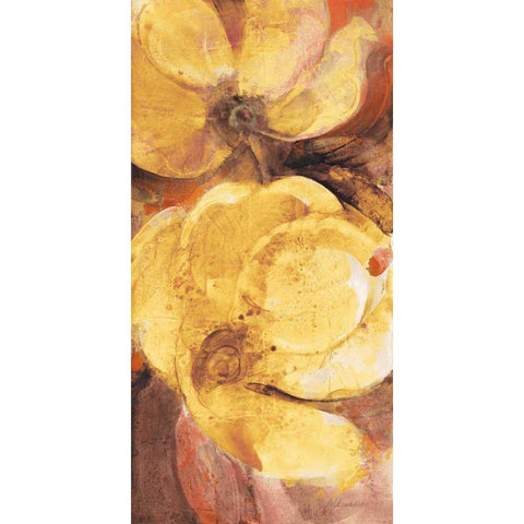 Fall Garden II Gold Ornate Wood Framed Art Print with Double Matting by Hristova, Albena