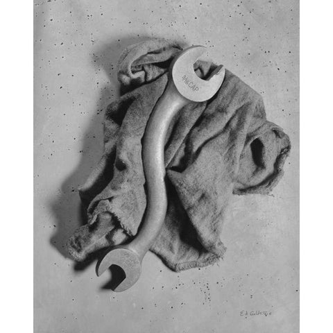 Cap Wrench Gold Ornate Wood Framed Art Print with Double Matting by Goldstein, Ed