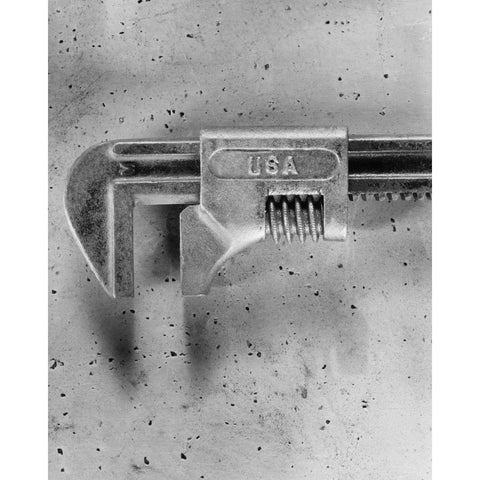 USA Wrench White Modern Wood Framed Art Print by Goldstein, Ed